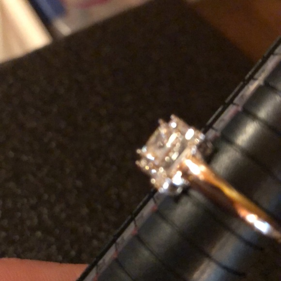 Sterling Silver Cubic Zirconia Baguettes Ring - Picture 6 of 11